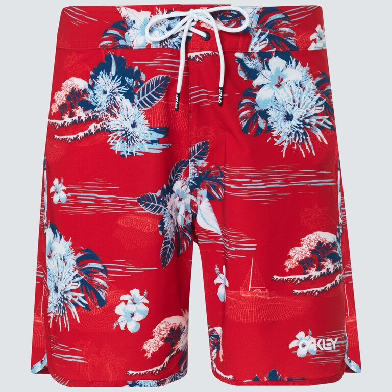 Tropical Bloom 18 Boardshort - Redline Hawai