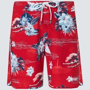 Tropical Bloom 18 Boardshort - Redline Hawai