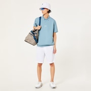 O-Sync Pack Abstract Hem Polo - Blue Ice