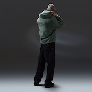 Echo Mod Embroidered Hoodie - Aviator Green