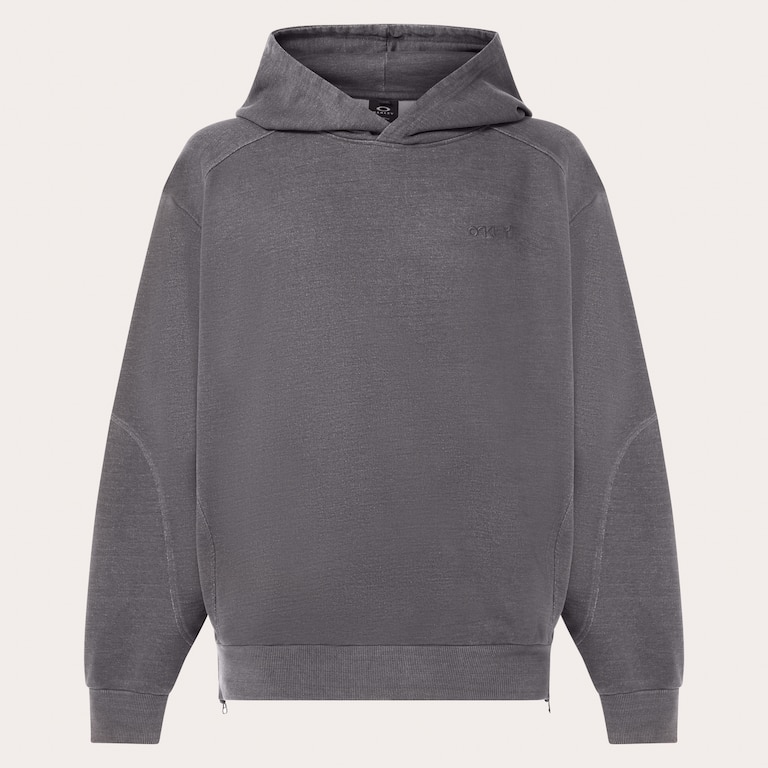 Indigo Side Zip Hoodie - Bleached Grey
