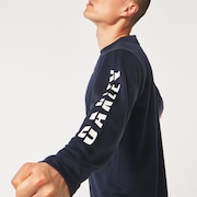 Slant Logo Print L/S Tee 6.0 - Fathom