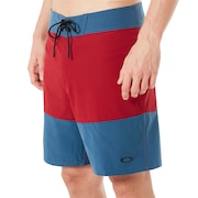 18 Inches Solid + Melange Boardshort - Ensign Blue Light Heather