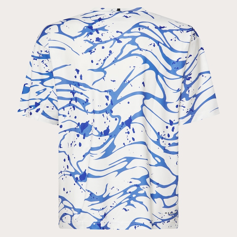 All Wave Sun Tee - Wave Print Blue/White