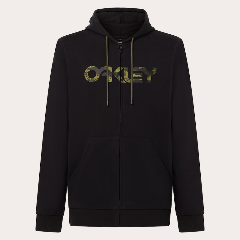 Teddy Full Zip Hoodie - Black/Tiger Mint Camo