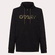 Teddy Full Zip Hoodie - Black/Tiger Mint Camo