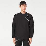 Skull Water Resistant Pullover - Blackout