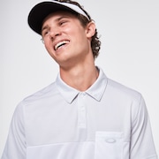 Blocked Gravity Polo - White