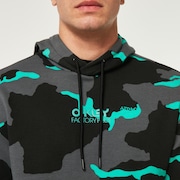 Factory Pilot Rc Hoodie - B1B Camo Black/Mint/Gray