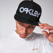 6 Panel Gradient Hat - Black B1B Gradient Green