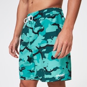 Camo 18 Beach Short - B1B Camo Green