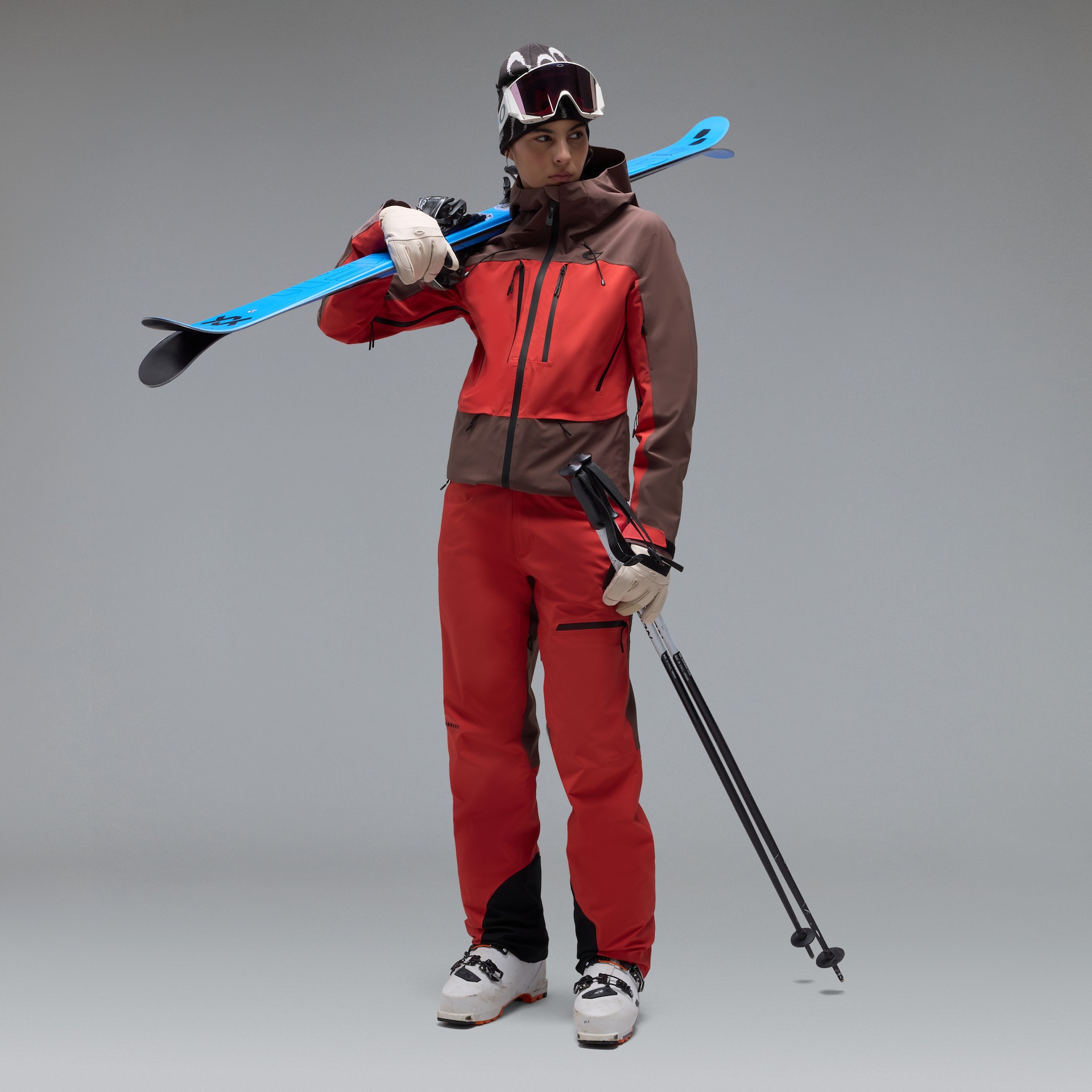 オークリー W. Kendall RC Shell Jacket Dark Umber/Hibiscus Red