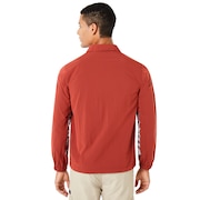Nylon Icon Coach Jacket - Iron Red