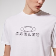 3D Bark Tee - White