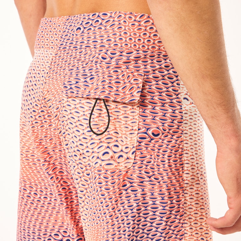 Cosmic Tides 18" Boardshort - Bubble Ellipse Orange/Blue