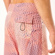 Cosmic Tides 18" Boardshort - Bubble Ellipse Orange/Blue
