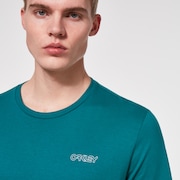 Rounded Flowers Tee - Green Lake