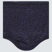 Printed Neck Gaiter - Deep Violet/Black Crackle