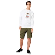 Sunglass Print Crewneck - White