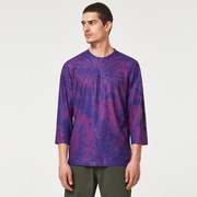 Ride Free 3/4 Jersey - Purple Mountain Td Print
