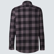 Bear Cozy Flannel - Black/Gray Check