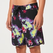 Floral Splash 19" Boardshort - Acid Flower Print