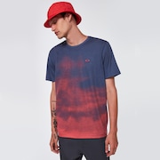 Sunset Fade Tee - Smoke Poppy Red
