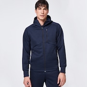Enhance Grid Fleece Jacket 10.7 - Black Iris
