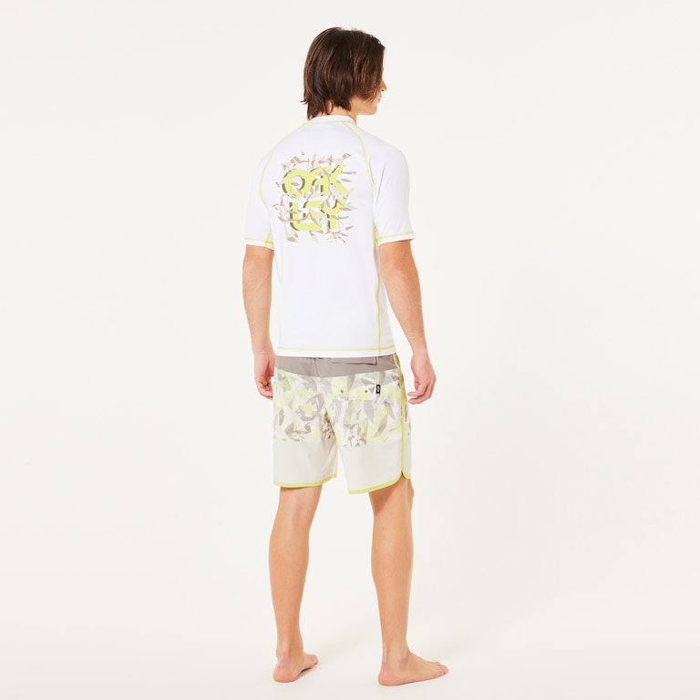 Coral SS Rashguard - White