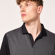 Jacquard Printed Polo - Blackout