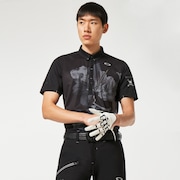 Skull Covert Bloom Shirt - Blackout