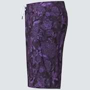Dark Floral 18 Rc Boardshorts - Purple Flower