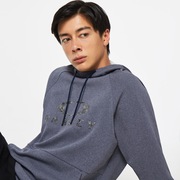 Space Camo Logo Hoodie - Fathom Heather