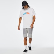 Graphic Waves Tee - White