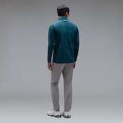 Skull Embossed LS Mock Shirt 2.0 - Pine Forest