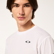 Slant Logo Print L/S Tee 8.0 - White