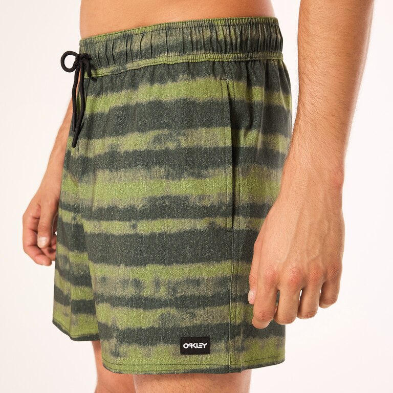 Blur Stripes Rc 16" Beachshort - Blurred Stripe Green