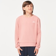Enhance Qd Fleece Crew Ytr 4.0 - Coral Marle