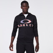 Bark FZ Hoodie - Black/American Flag