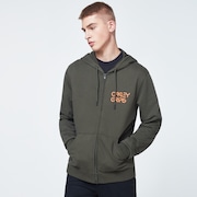 O-Grip Logo Fz Hoodie - New Dark Brush