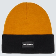 Tc Stretch Logo Beanie - Blackout/Amber Yellow