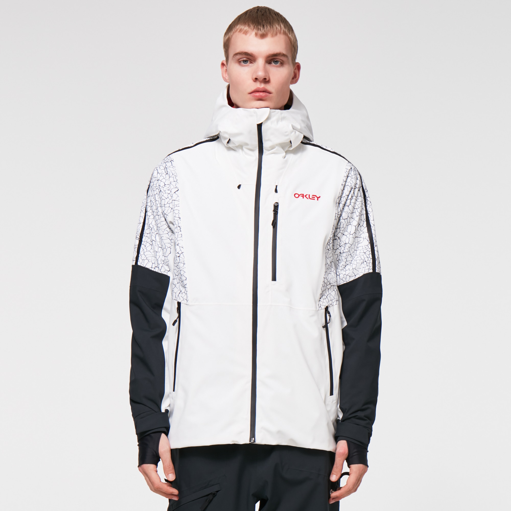 Oakley Tc Gunn Shell 2L Jacket in White/Crackle | Oakley® US