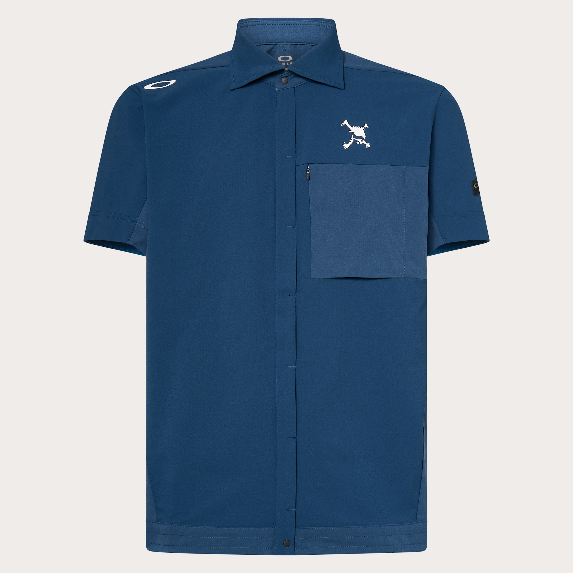 新品タグ付き【OAKLEY】SKULL DISPLACE GRID SHIRTS Oakley Skull Aerate Hybrid Shirt in Oil Blue | Oakley® JP