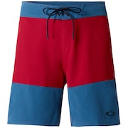 18 Inches Solid + Melange Boardshort - Ensign Blue Light Heather