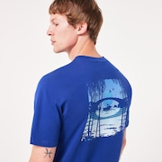 Golden Hour Bark Tee - Crystal Blue