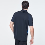 Color Block Shade Polo - Uniform Blue