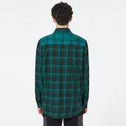 Bonfire Full Zip LS - Bayberry Check