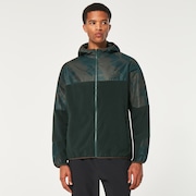 Wanderlust Fz Hoodie - Green/Mountain Td Print