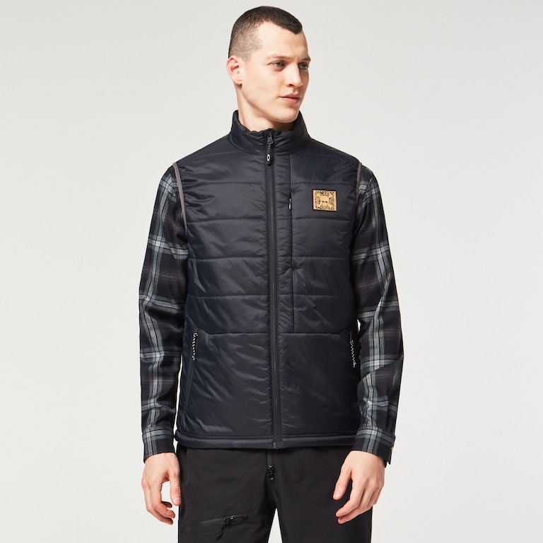 Tc Skull Puffy Vest - Blackout