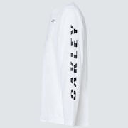 Slant Logo Print L/S Tee 6.0 - White